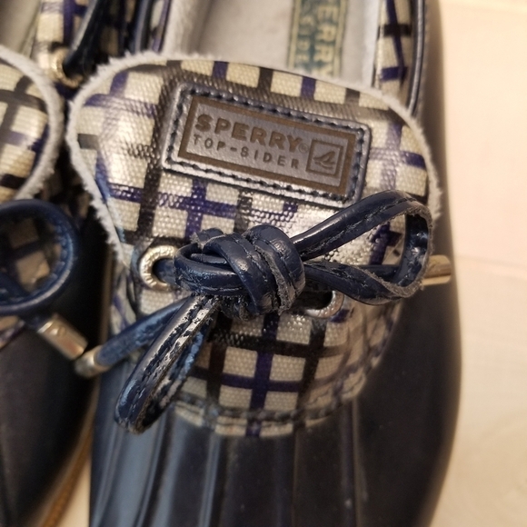 {7} Sperry Top-Sider Navy Waterproof Duck Boot Women's Slip On - Picture 3 of 10
